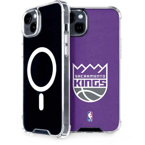 NBA Sacramento Kings Distressed iPhone 15 MagSafe Case